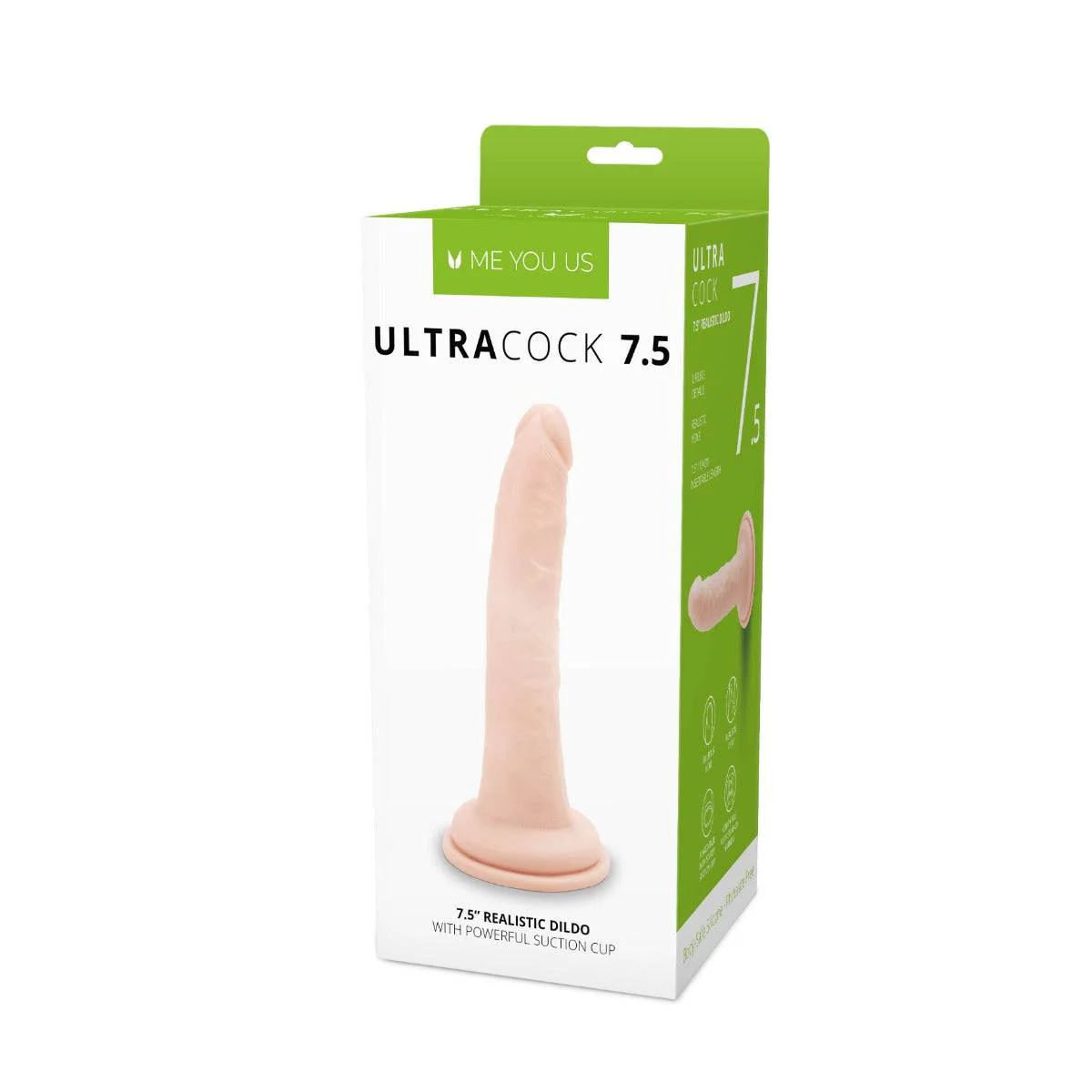 Me You Us Ultra Cock Realistic Dildo 7.5 Inch - Image 2