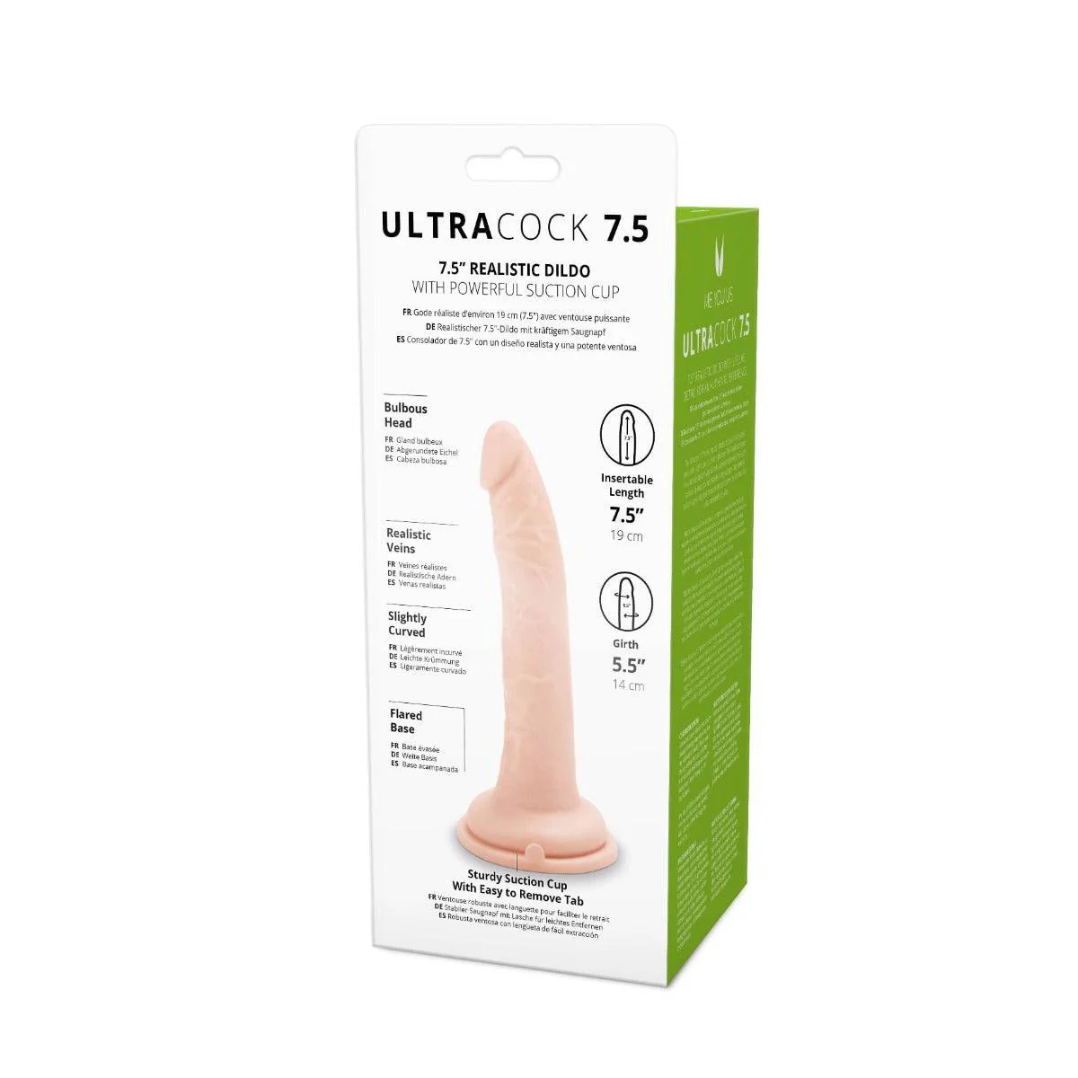 Me You Us Ultra Cock Realistic Dildo 7.5 Inch - Image 5