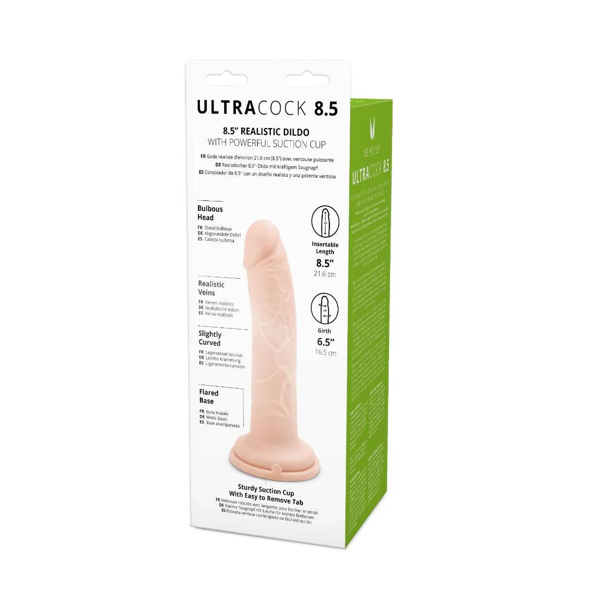 Me You Us Ultra Cock Realistic Dildo 8.5 Inch - Image 5