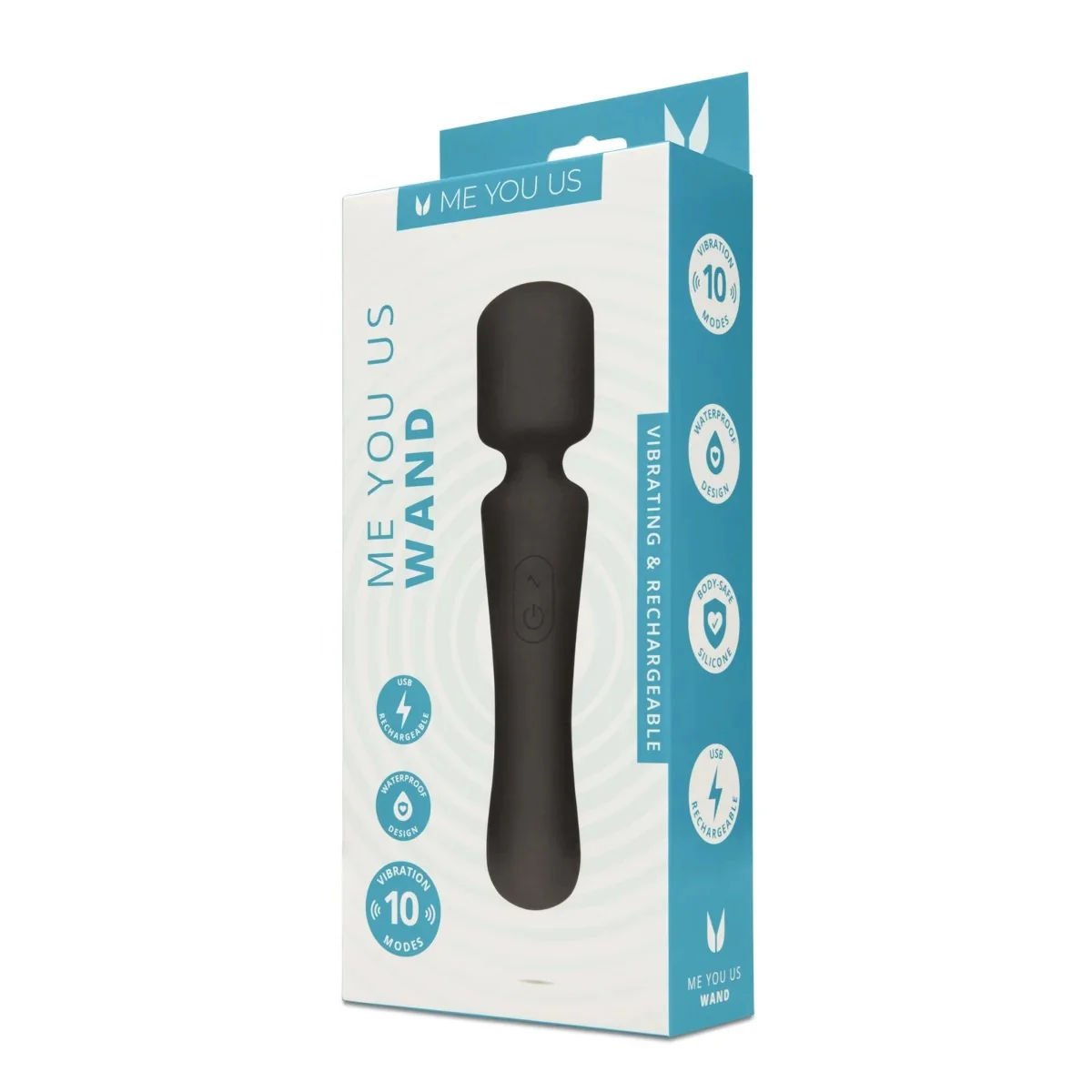 Me You Us Wand Vibrator Black - Image 2