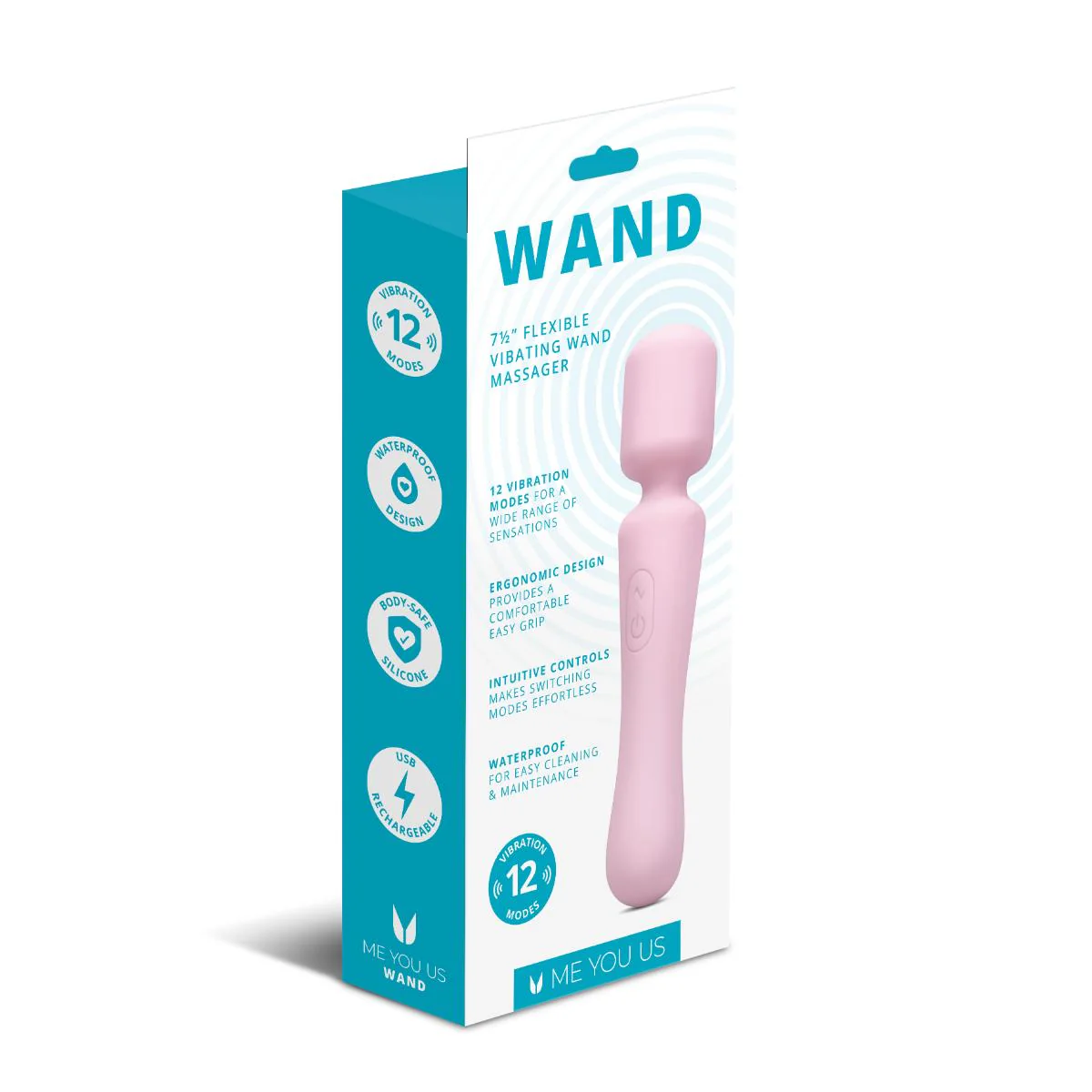 Me You Us Wand Vibrator Pink - Image 3