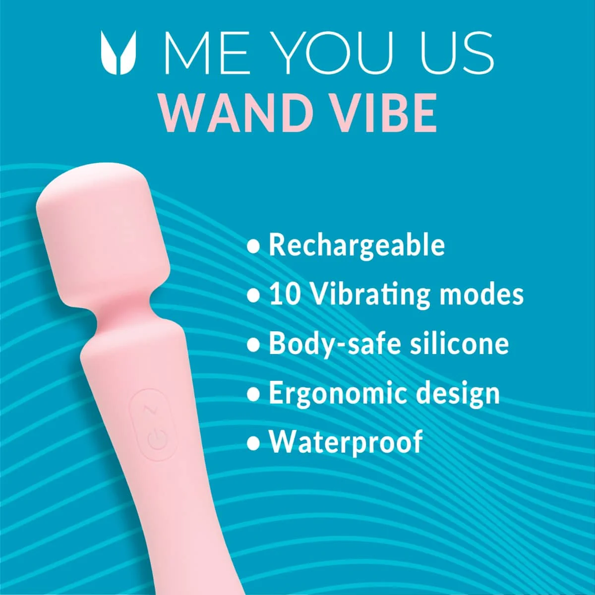 Me You Us Wand Vibrator Pink - Image 5