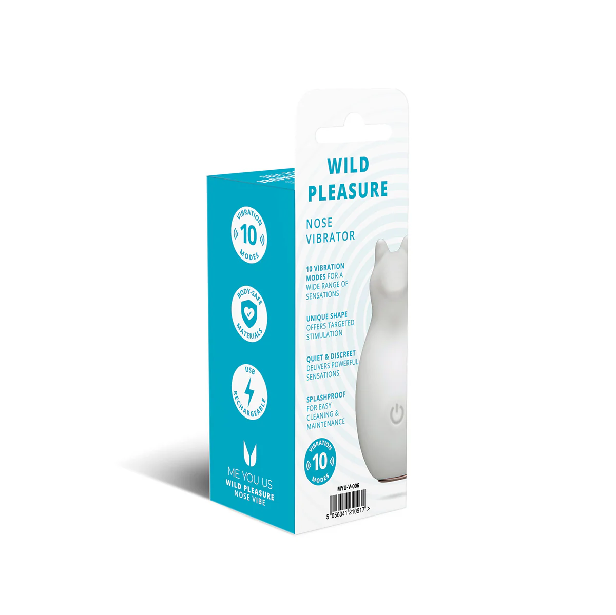 Me You Us Wild Pleasure Nose Vibrator White - Image 4