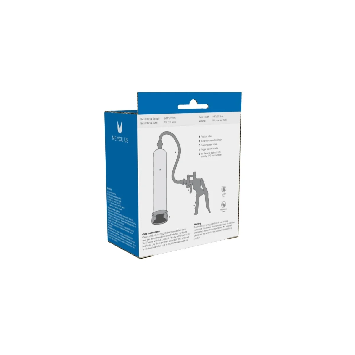 Me You Us X Factor Firm Suction Penis Pump Clear Black - Image 3