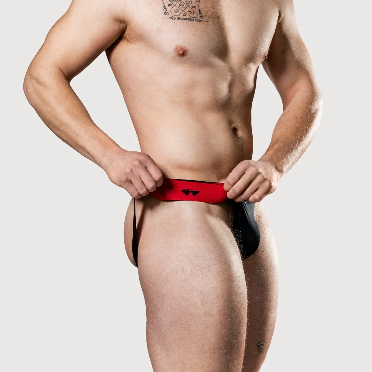 Meyer Marketing Limited Edition 2" Reversible Jock Strap Black Red