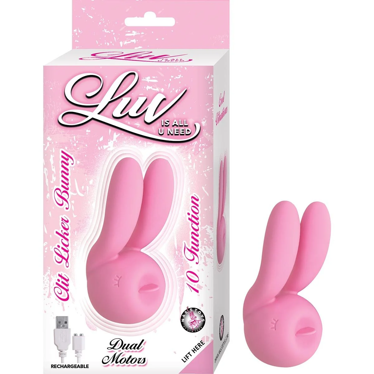 Nasstoys Luv Is All U Need Clit Licker Bunny Vibrator Pink - Image 2