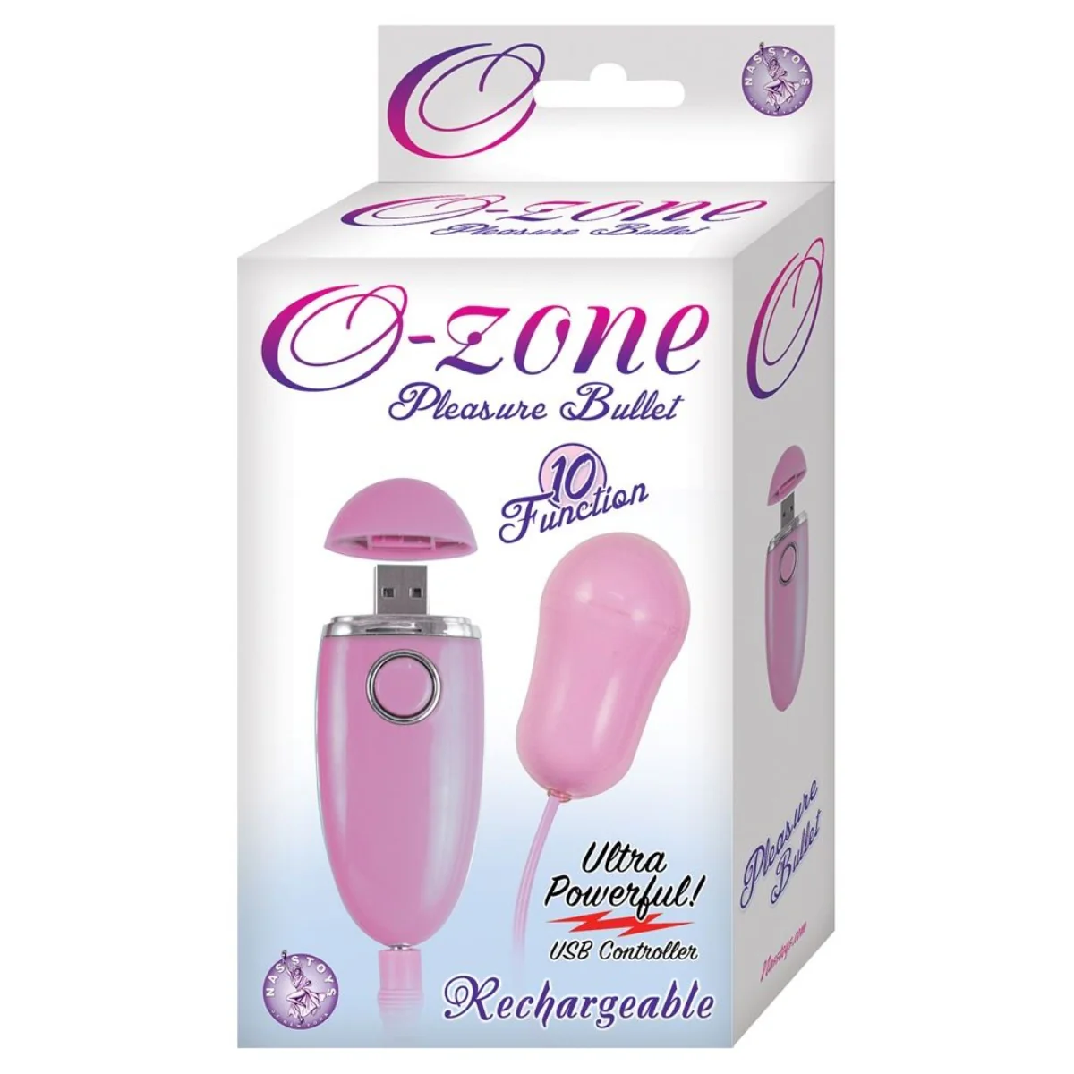 Nasstoys O-Zone Rechargeable Pleasure Bullet Vibrator Pink - Image 2