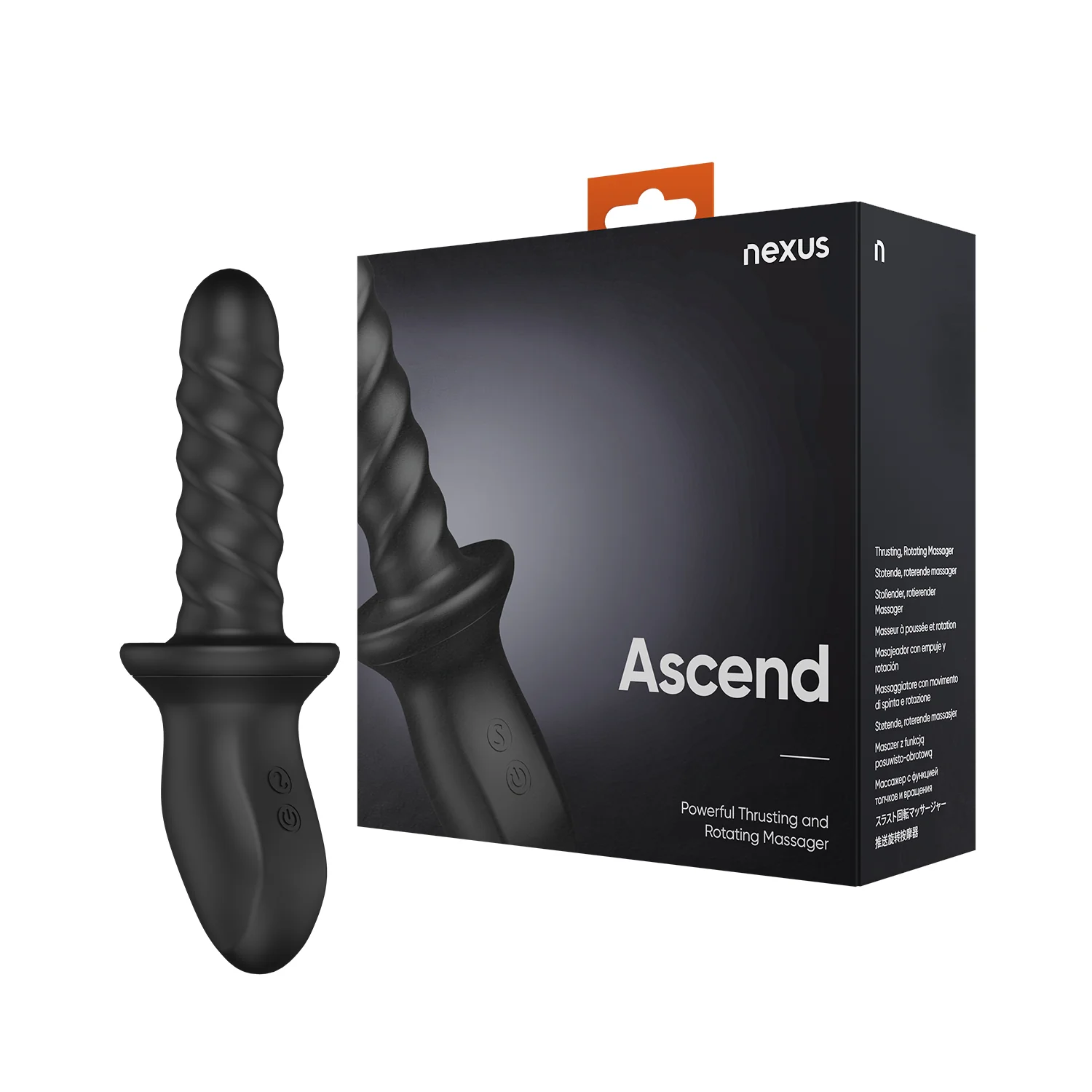 Nexus Ascend Thrusting & Rotating Massager Black - Image 2