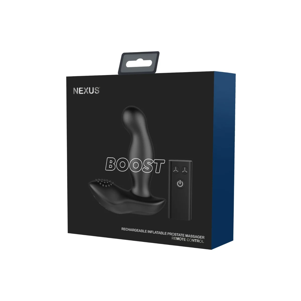 Nexus Boost Rechargeable Inflatable Remote Control Prostate Massager Black - Image 2