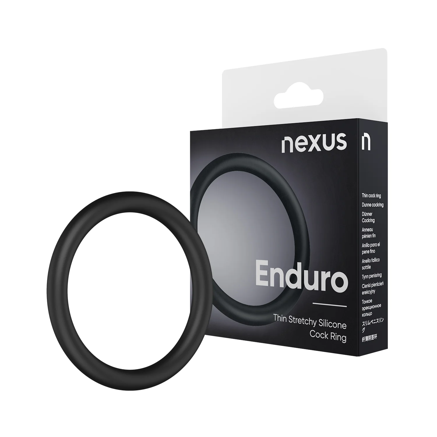 Nexus Enduro Silicone Cock Ring Black - Image 2