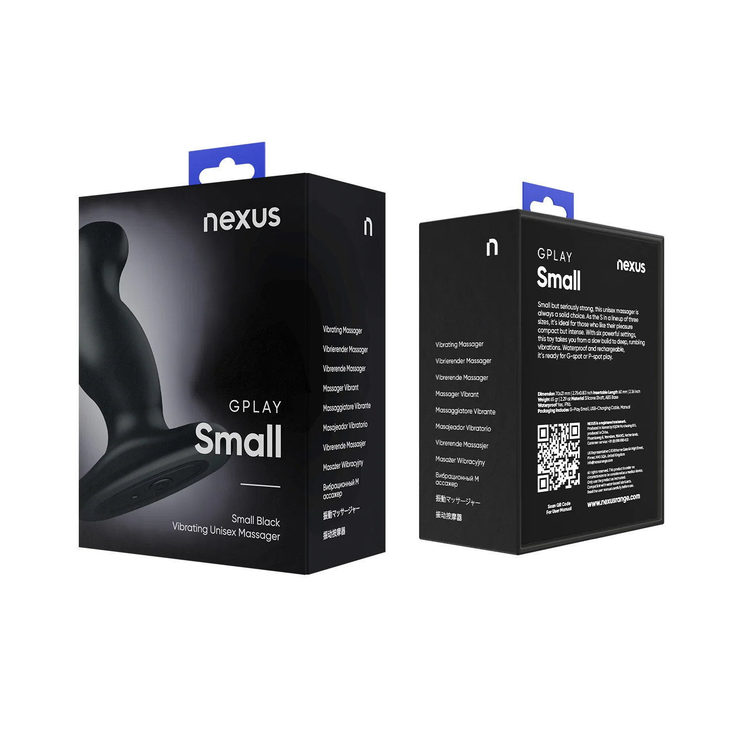 Nexus G-Play Plus Vibrating Butt Plug Black Small - Image 5