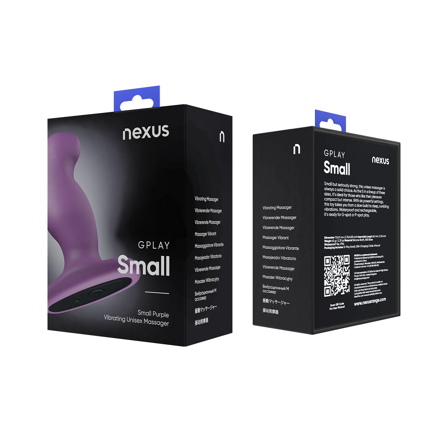 Nexus G-Play Plus Vibrating Butt Plug Purple Small - Image 6