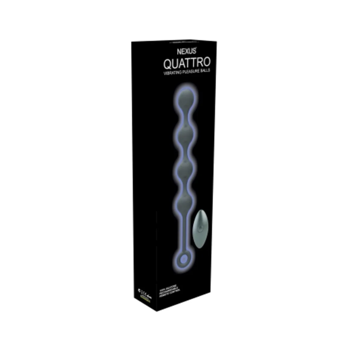 Nexus Quattro Remote Control Vibrating Pleasure Beads Black - Image 2