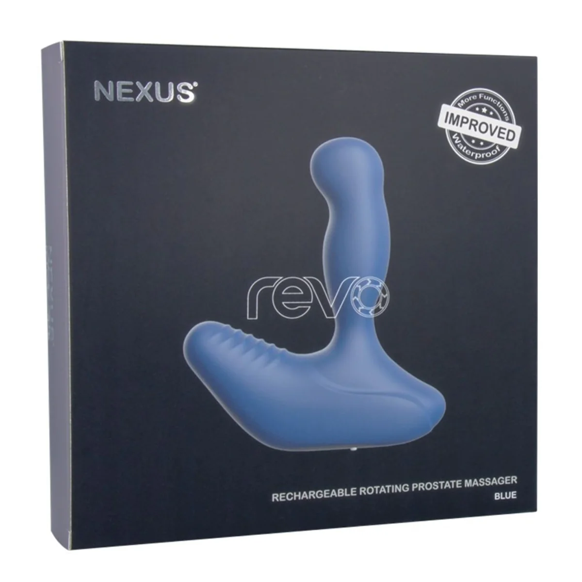Nexus Revo Rechargeable Rotating Prostate Massager Blue - Image 2