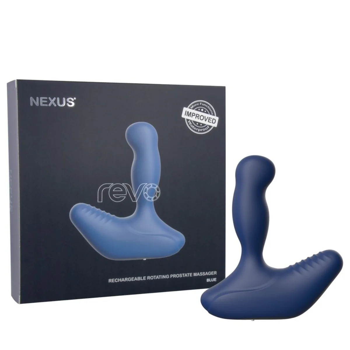 Nexus Revo Rechargeable Rotating Prostate Massager Blue - Image 3