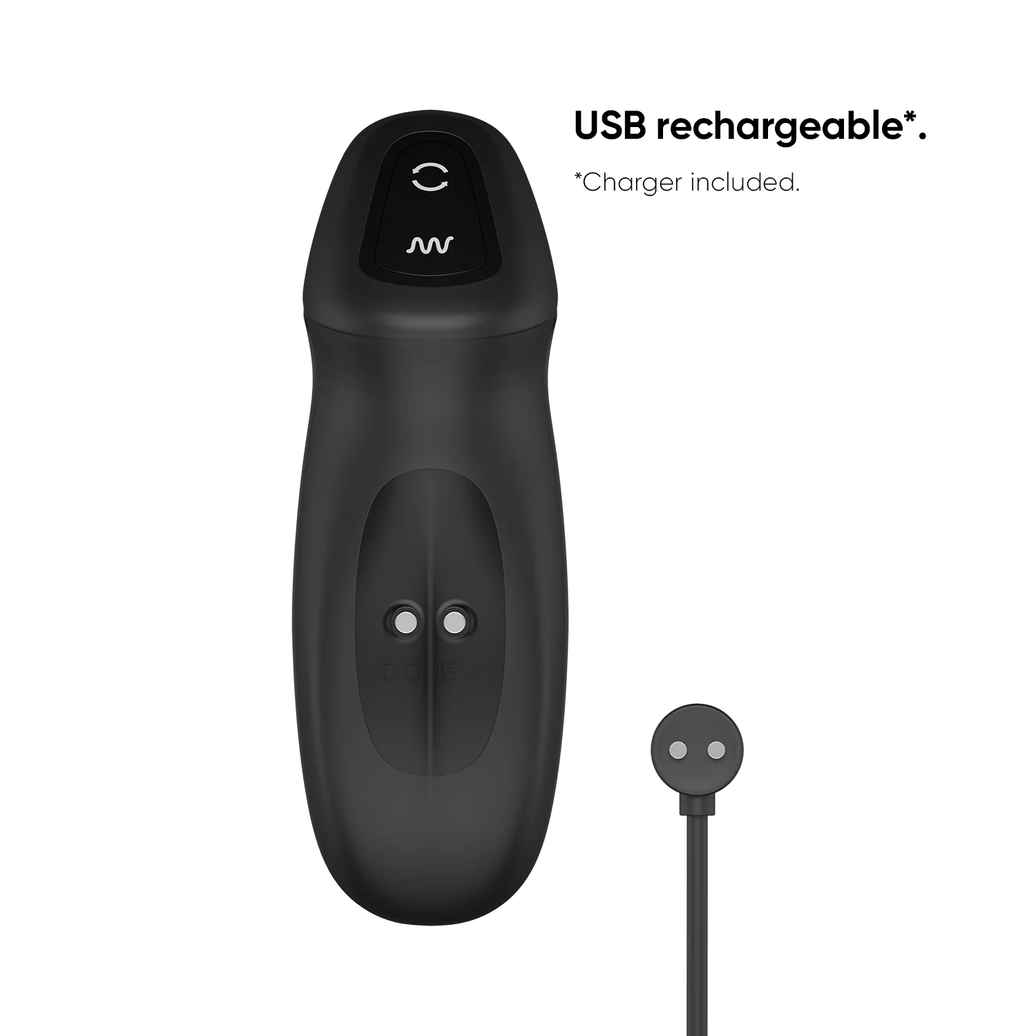 Nexus Revo Slim Rechargeable Rotating Prostate Massager Black - Image 4