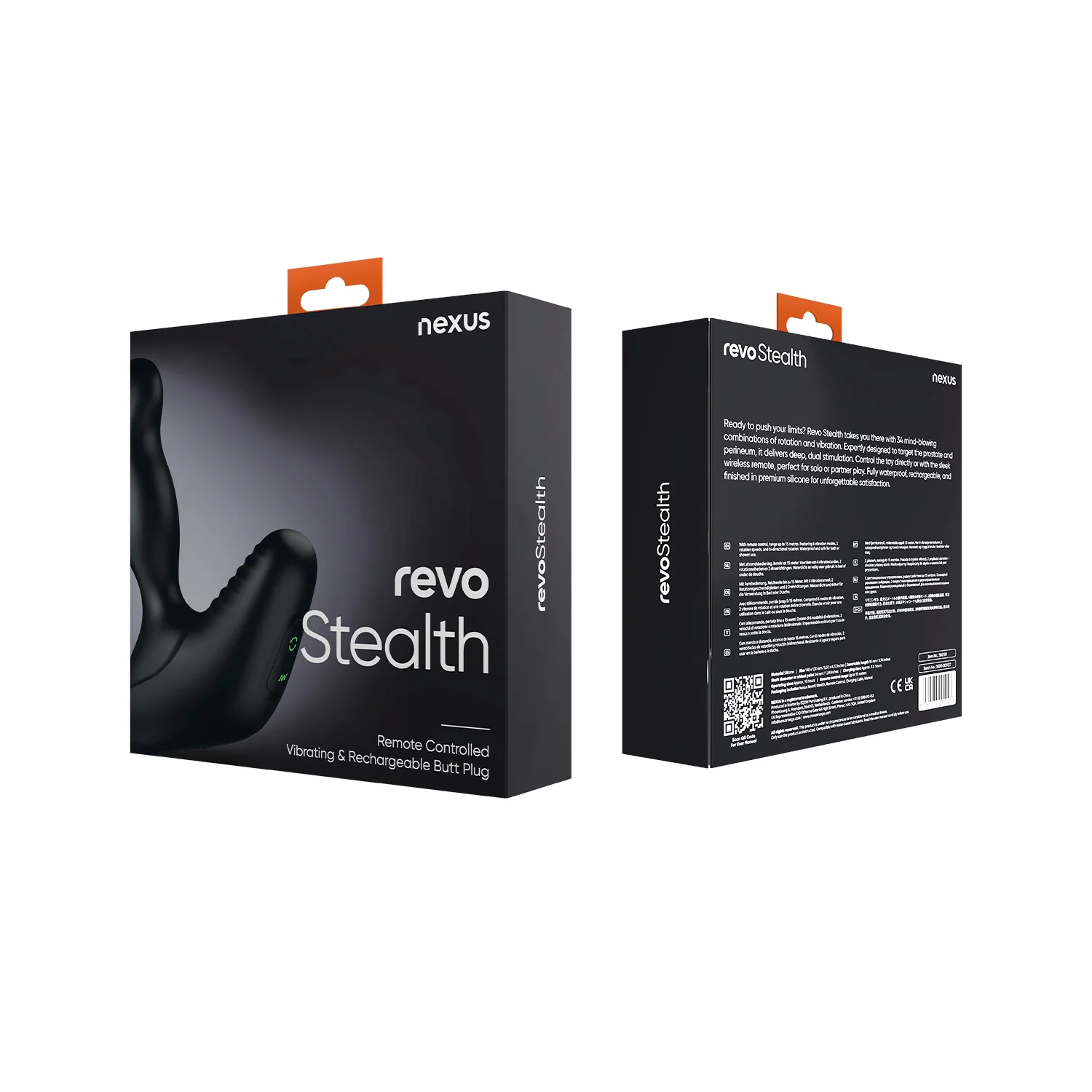 Nexus Revo Stealth Rechargeable Rotating Remote Control Prostate Massager Black - Image 6