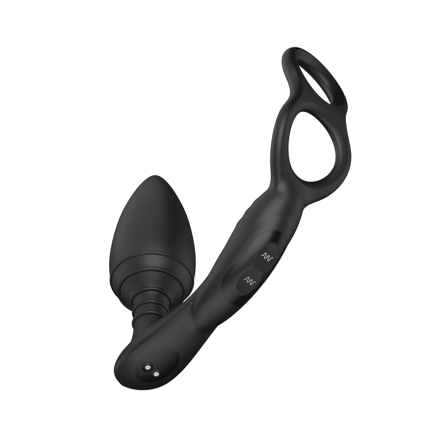 Nexus Simul8 Dual Anal & Perineum Cock & Ball Butt Plug Black - Image 3