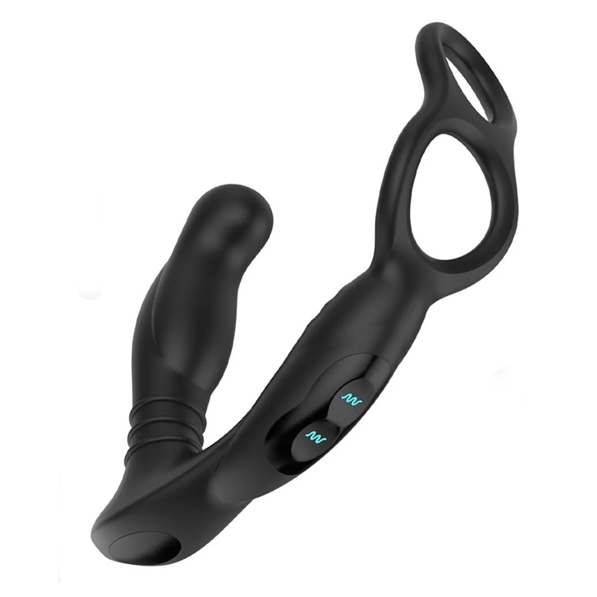 Nexus Simul8 Dual Prostate & Perineum Cock & Ball Prostate Massager Black - Image 3