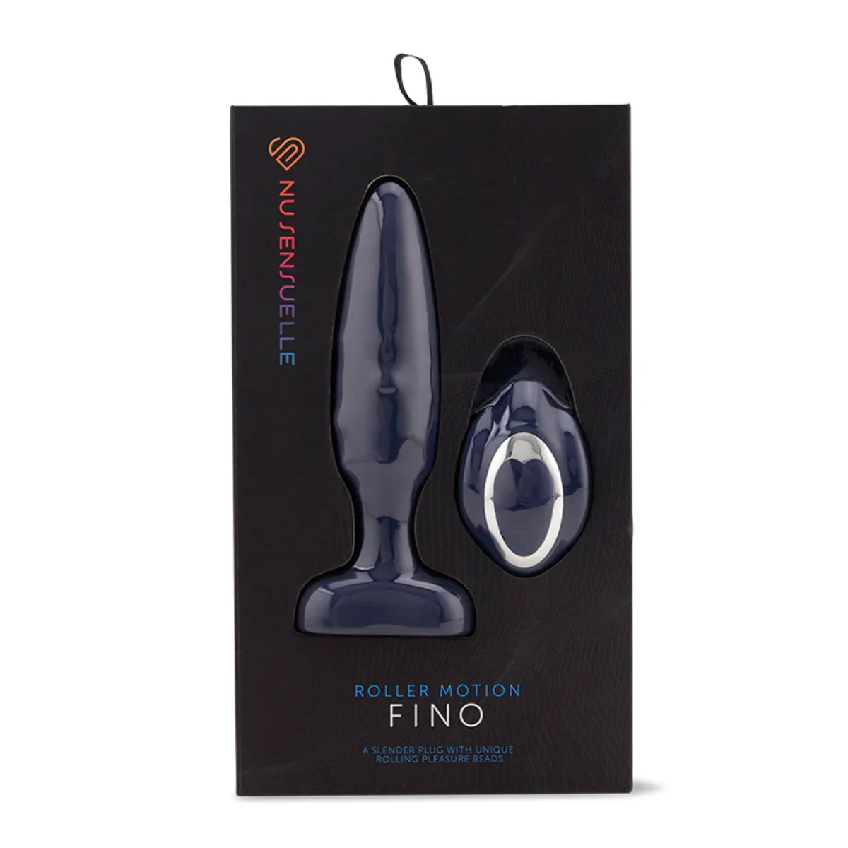 Nu Sensuelle Fino Roller Motion Remote Control Vibrating Butt Plug Navy Blue - Image 2