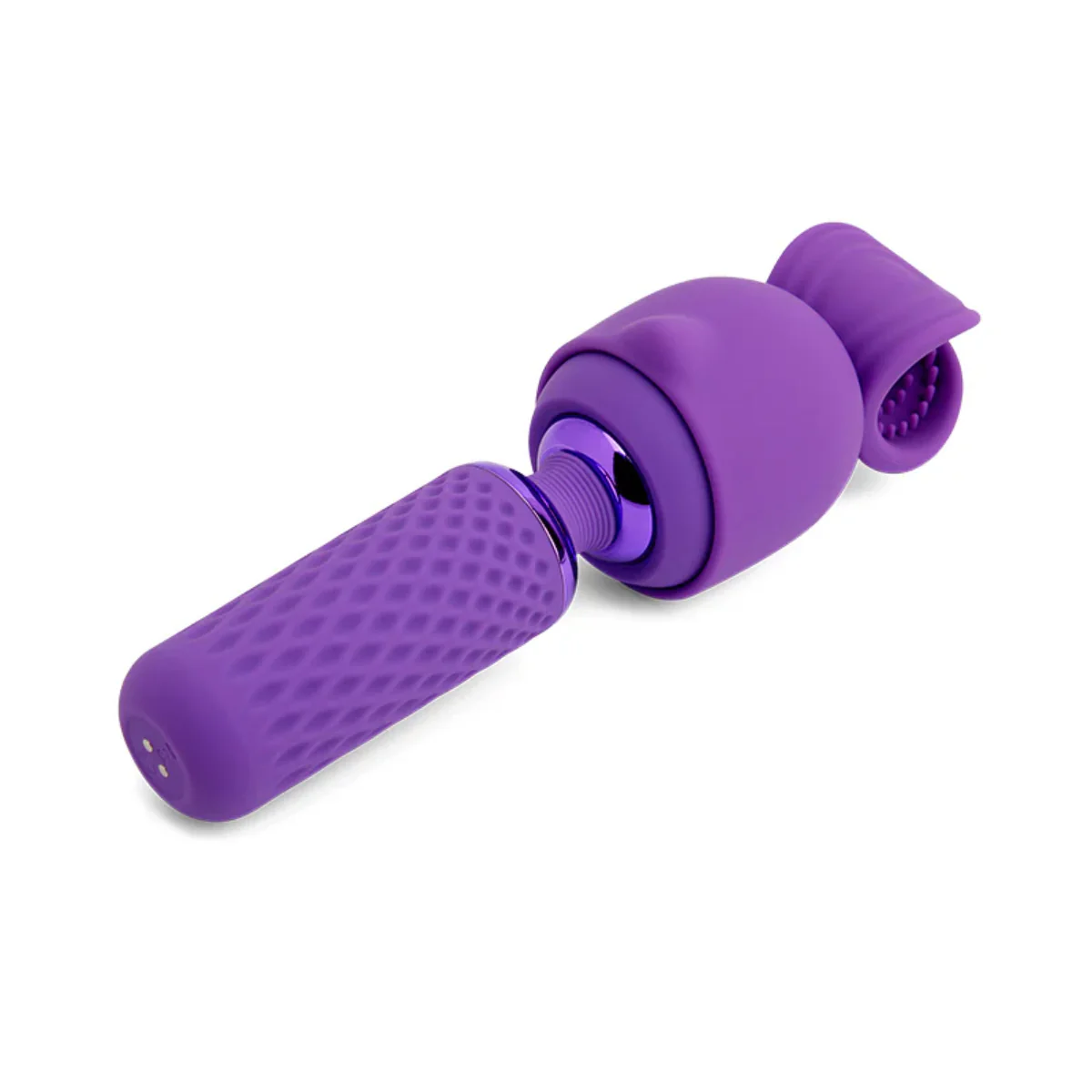 Nu Sensuelle Harlow Nubii Mini Wand Massager With Masturbator Purple - Image 3