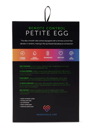 Nu Sensuelle Remote Control Petite Egg Vibrator Purple - Image 3