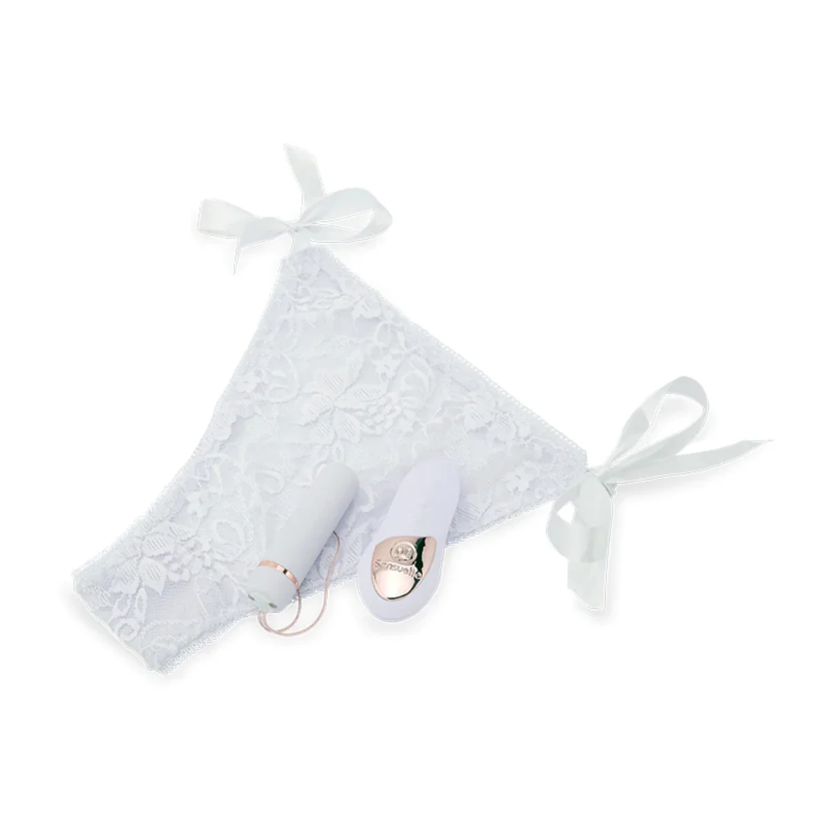 Nu Sensuelle Remote Control Pleasure Panty With Bullet Vibrator White - Image 3