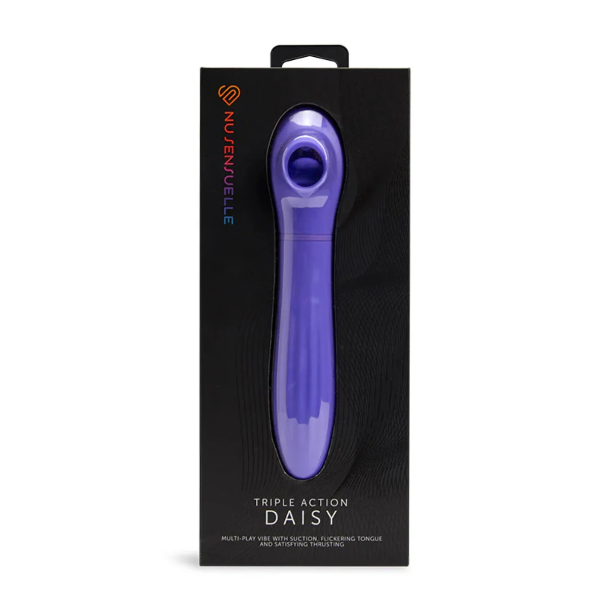 Nu Sensuelle Triple Action Daisy Clitoral Suction Vibrator Ultra Violet - Image 2