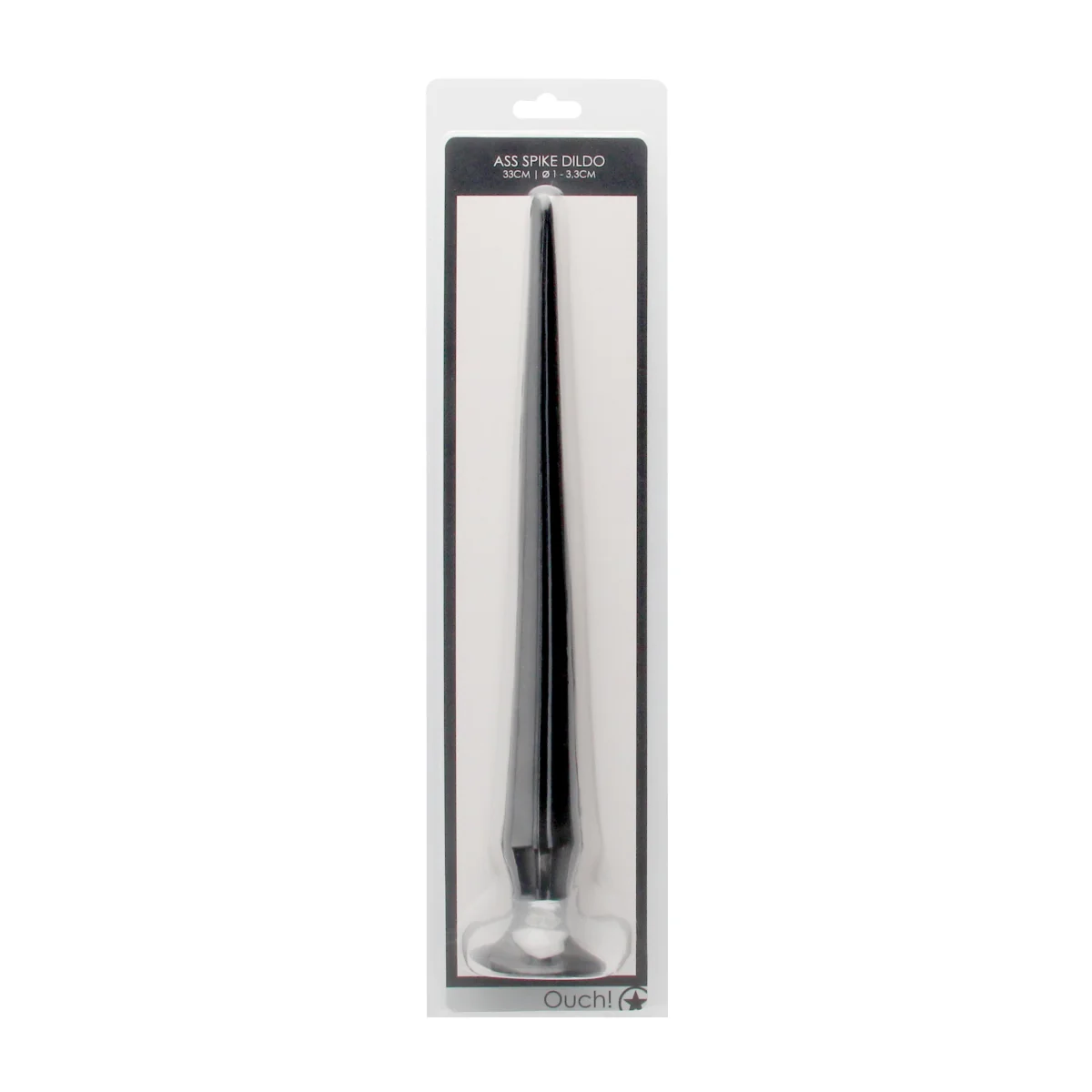 Ouch Ass Spike Dildo Black 13 Inch - Image 2