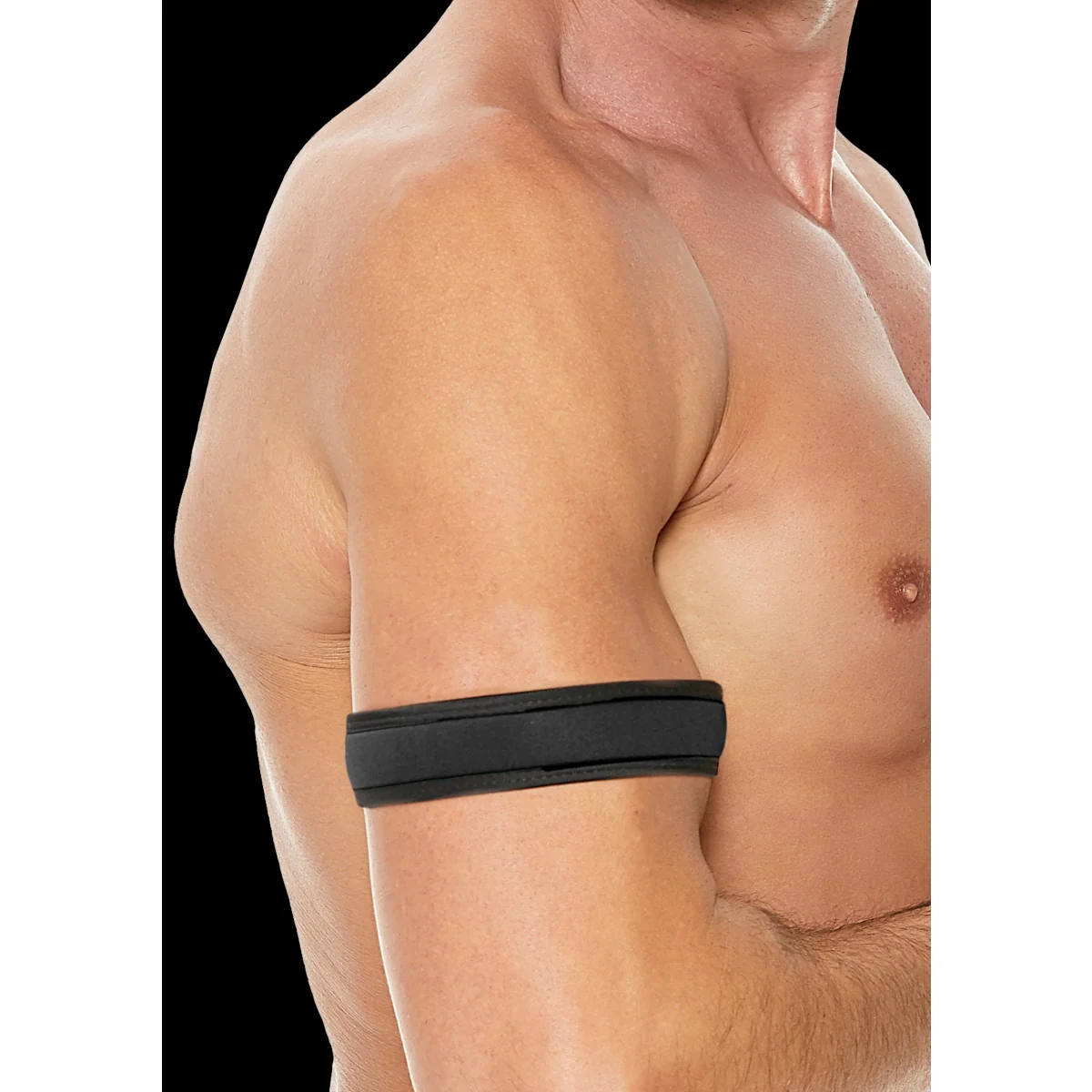 Ouch Puppy Play Neoprene Arm Band 2 Pack Black - Image 3