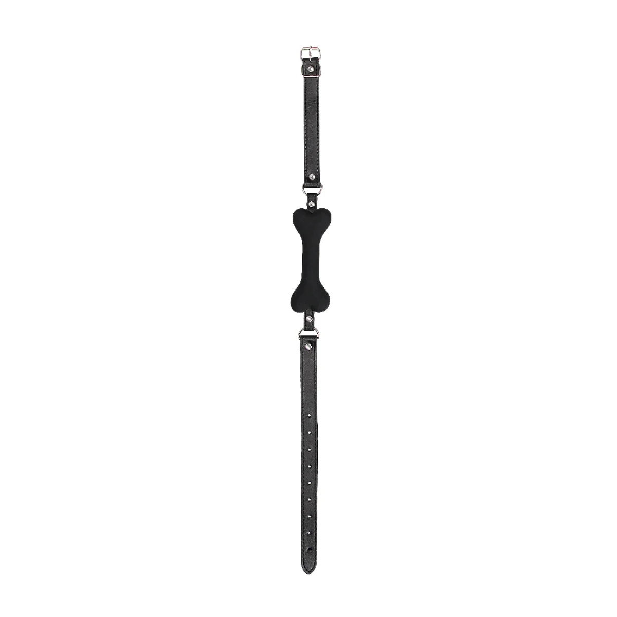 Ouch Puppy Play Silicone Bone Gag Black - Image 3