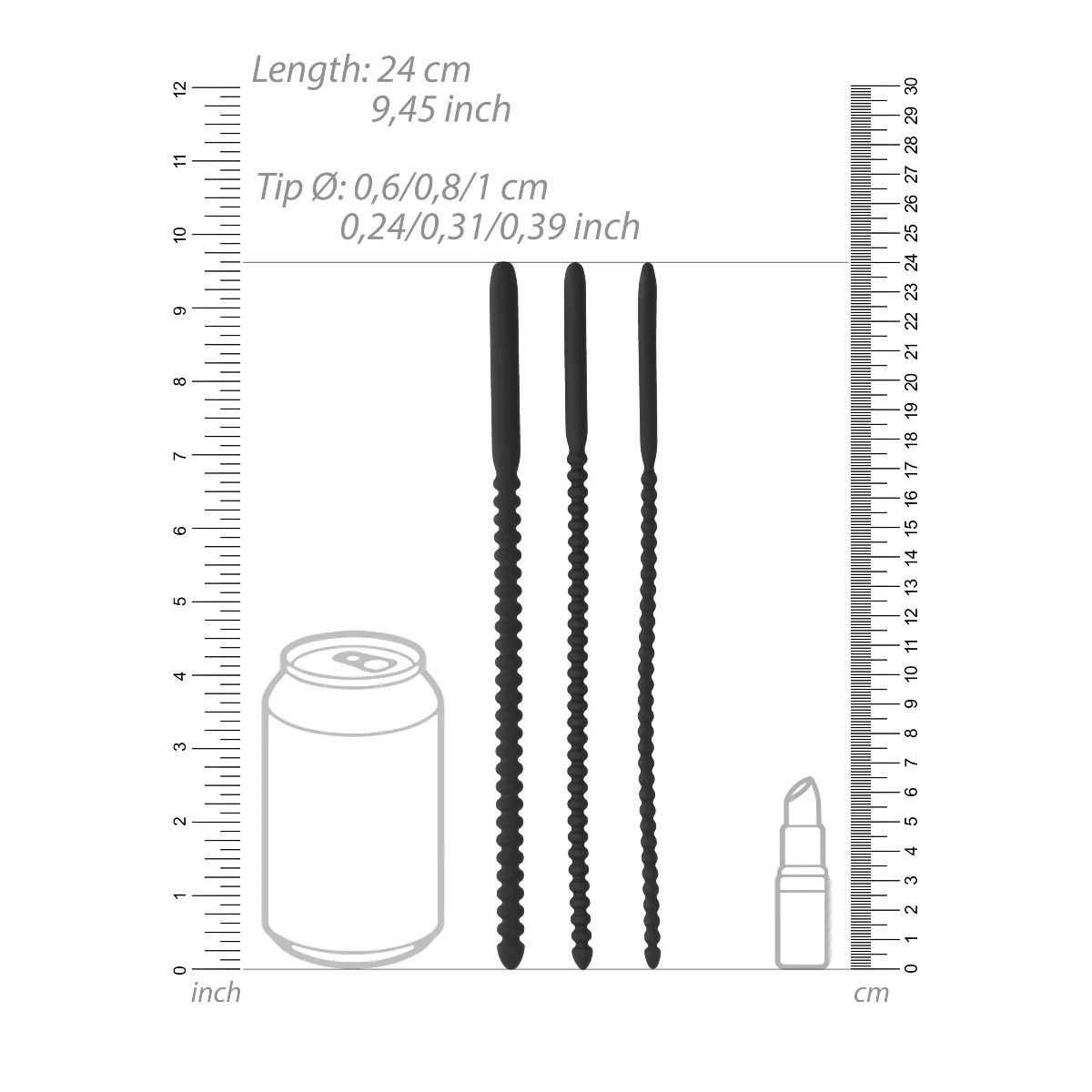 Ouch Silicone Dilator Penis Plug Set - Image 3