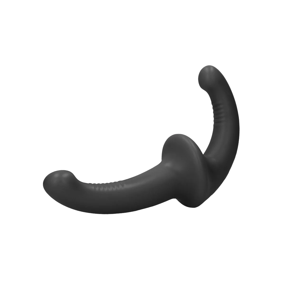 Ouch Silicone Strapless Strap-On Dildo Black - Image 4