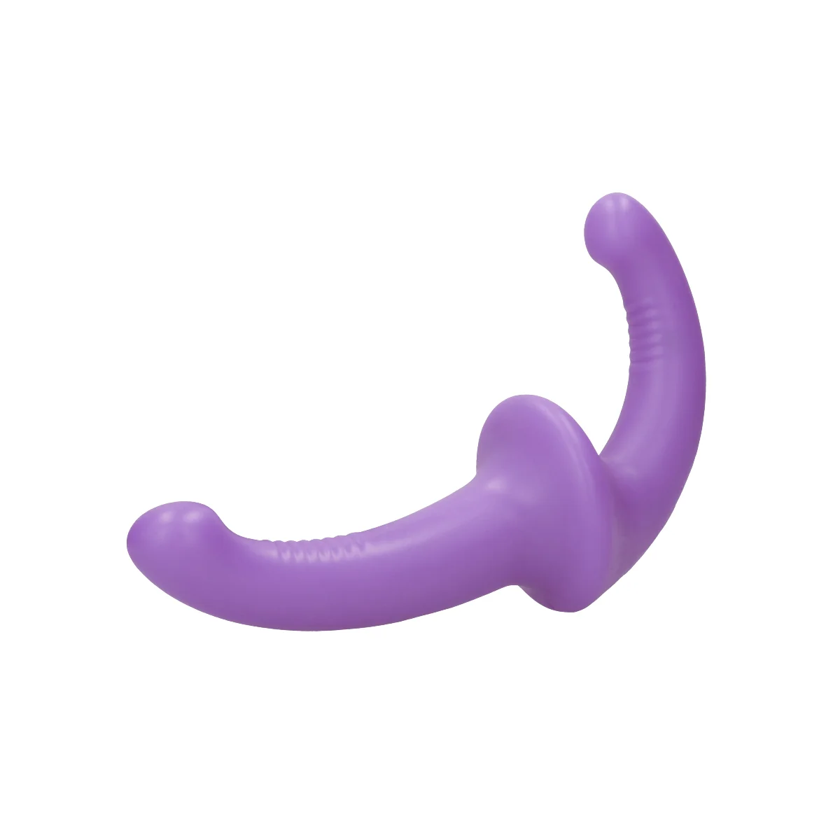 Ouch Silicone Strapless Strap-On Dildo Purple - Image 4