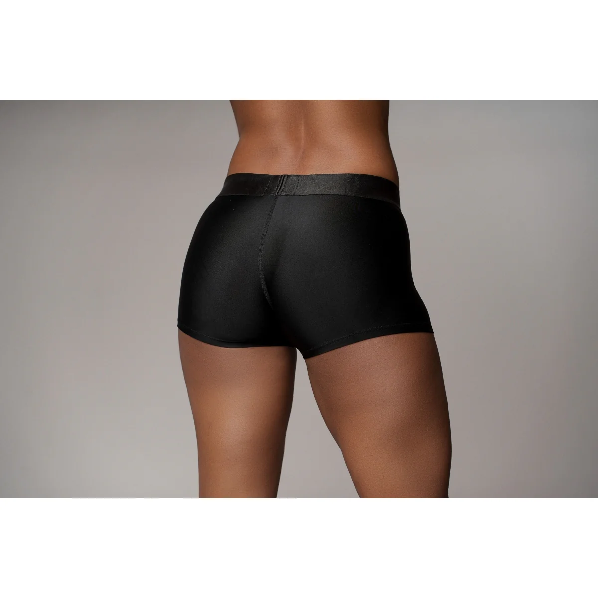 Ouch Vibrating Strap-On Boxer Black - Image 3