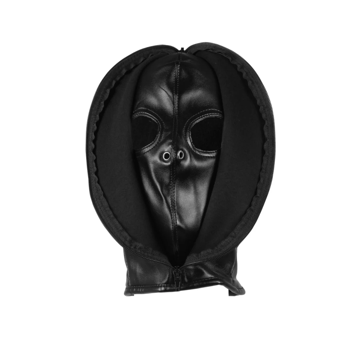 Ouch Xtreme Zip Up Bondage Mask Black - Image 3