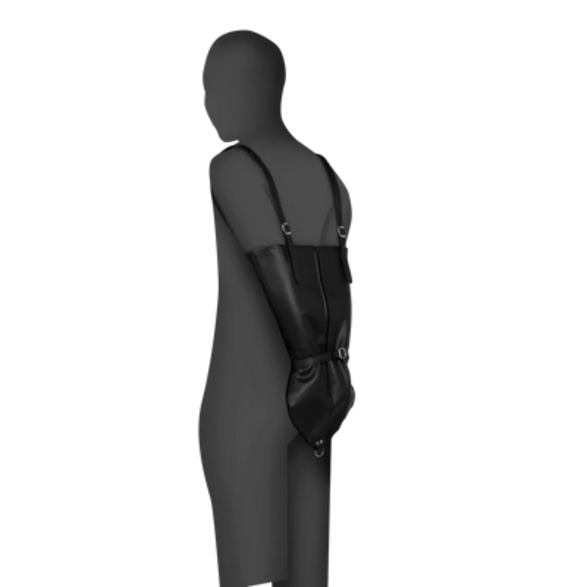 Ouch Xtreme Zip Up Full Sleeve Arm Restraint Black - Image 3
