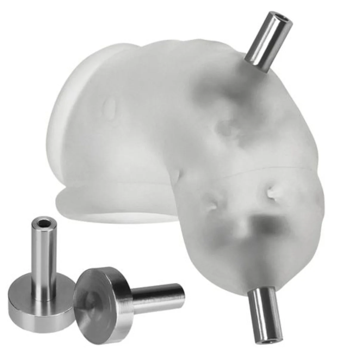 Oxballs Airlock Electro Air Lite Vented Chastity Cage Clear Ice - Image 6