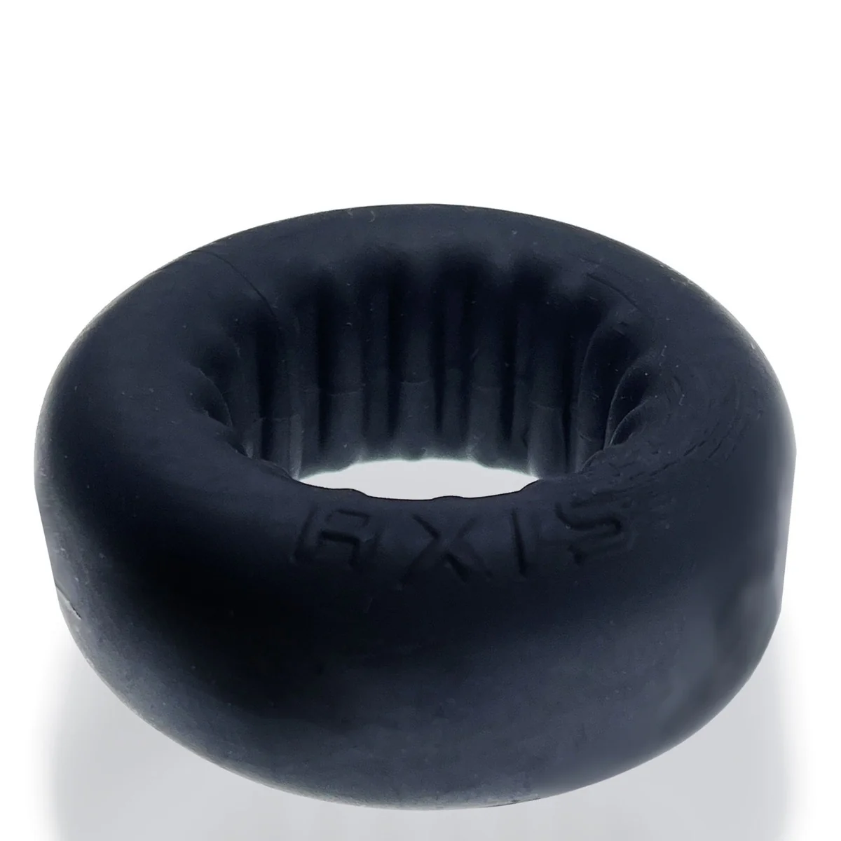 Oxballs Axis Rib Griphold Cock Ring Black Ice - Image 4