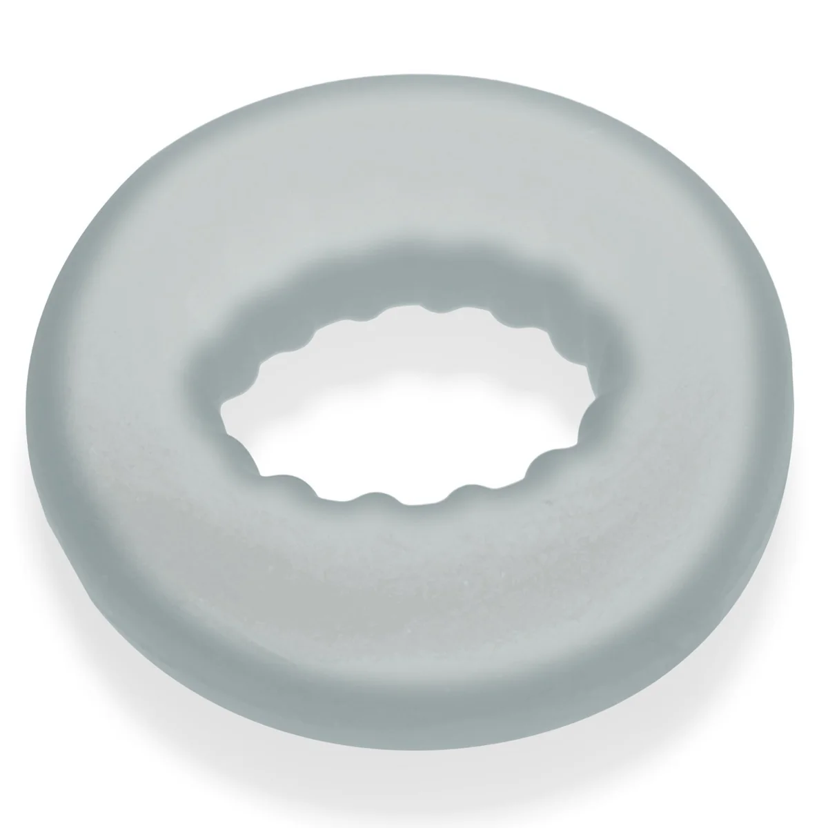 Oxballs Axis Rib Griphold Cock Ring Clear Ice - Image 3