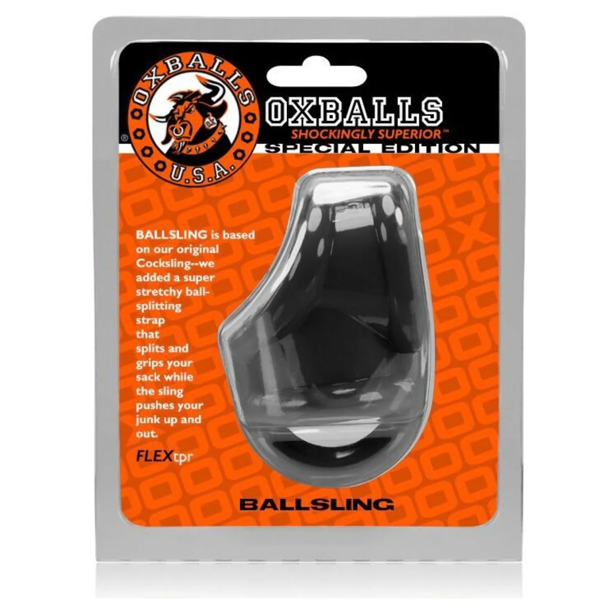 Oxballs Ballsling Ball Split Sling Black - Image 2