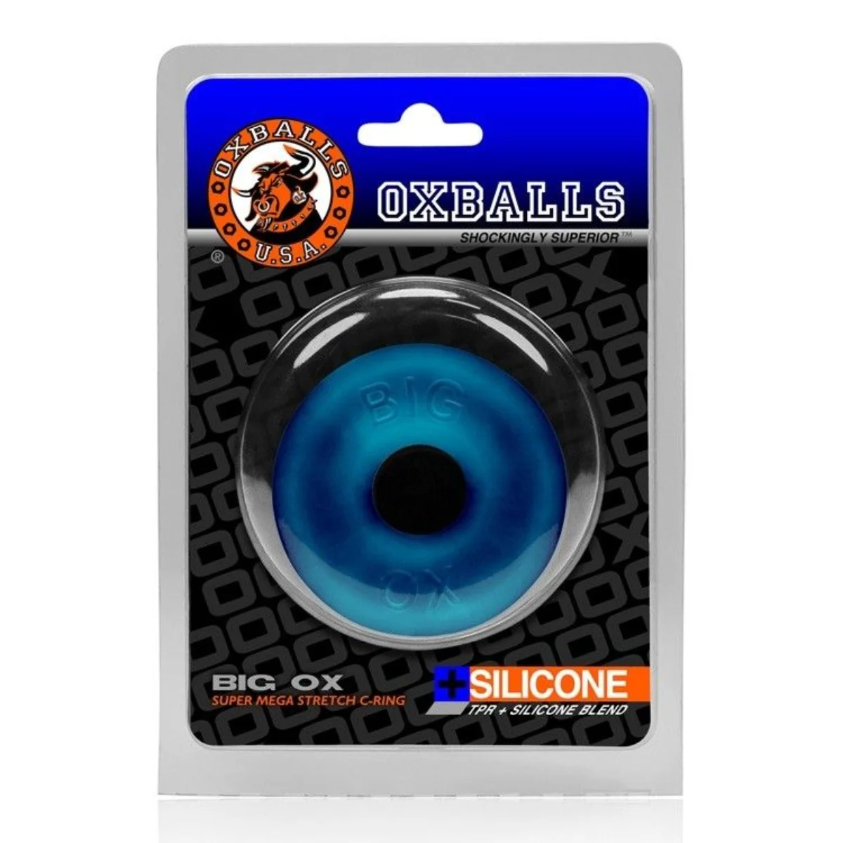 Oxballs Big OX Cock Ring Space Blue - Image 2