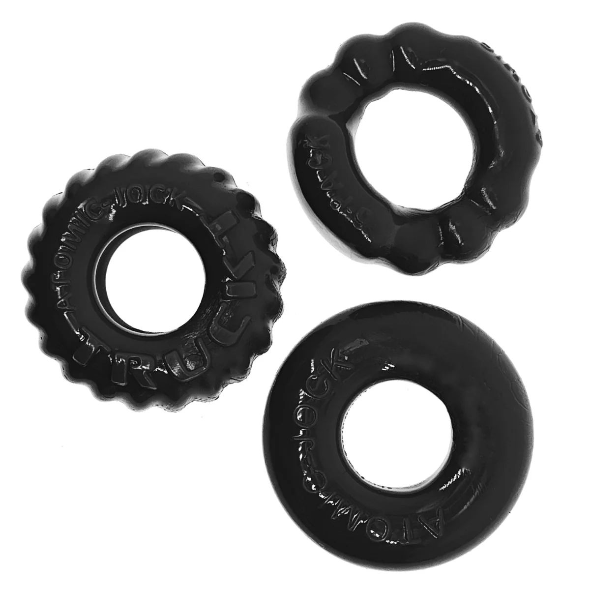 Oxballs Bonemaker Cock Ring Kit 3 Pack Black - Image 4