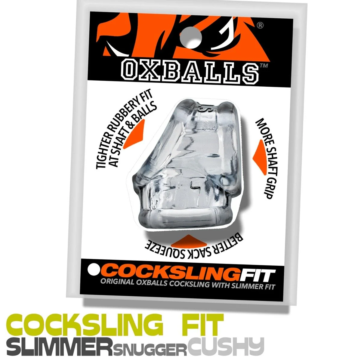 Oxballs Cocksling Fit Sling Clear - Image 2