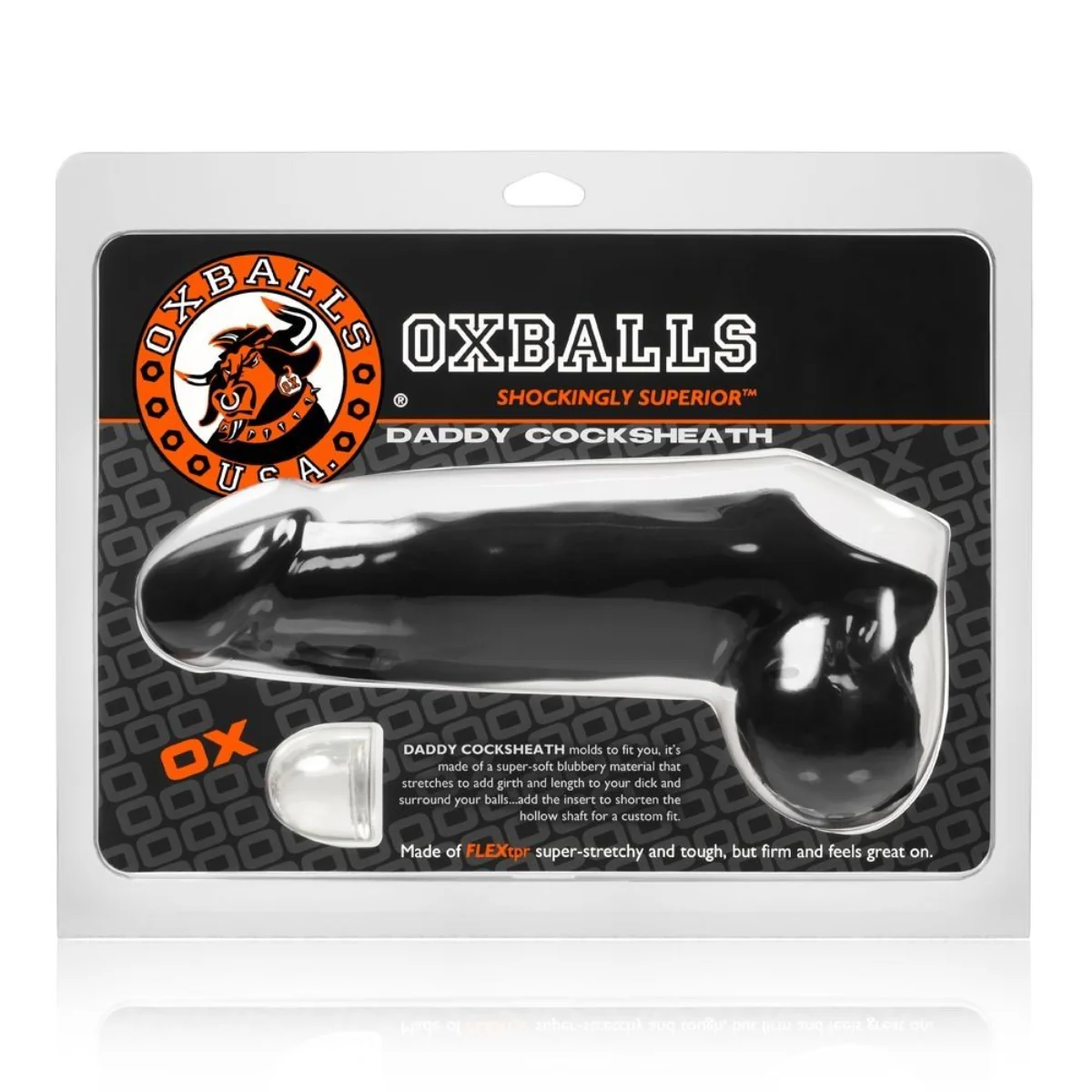 Oxballs Daddy Cock Sheath Black - Image 2