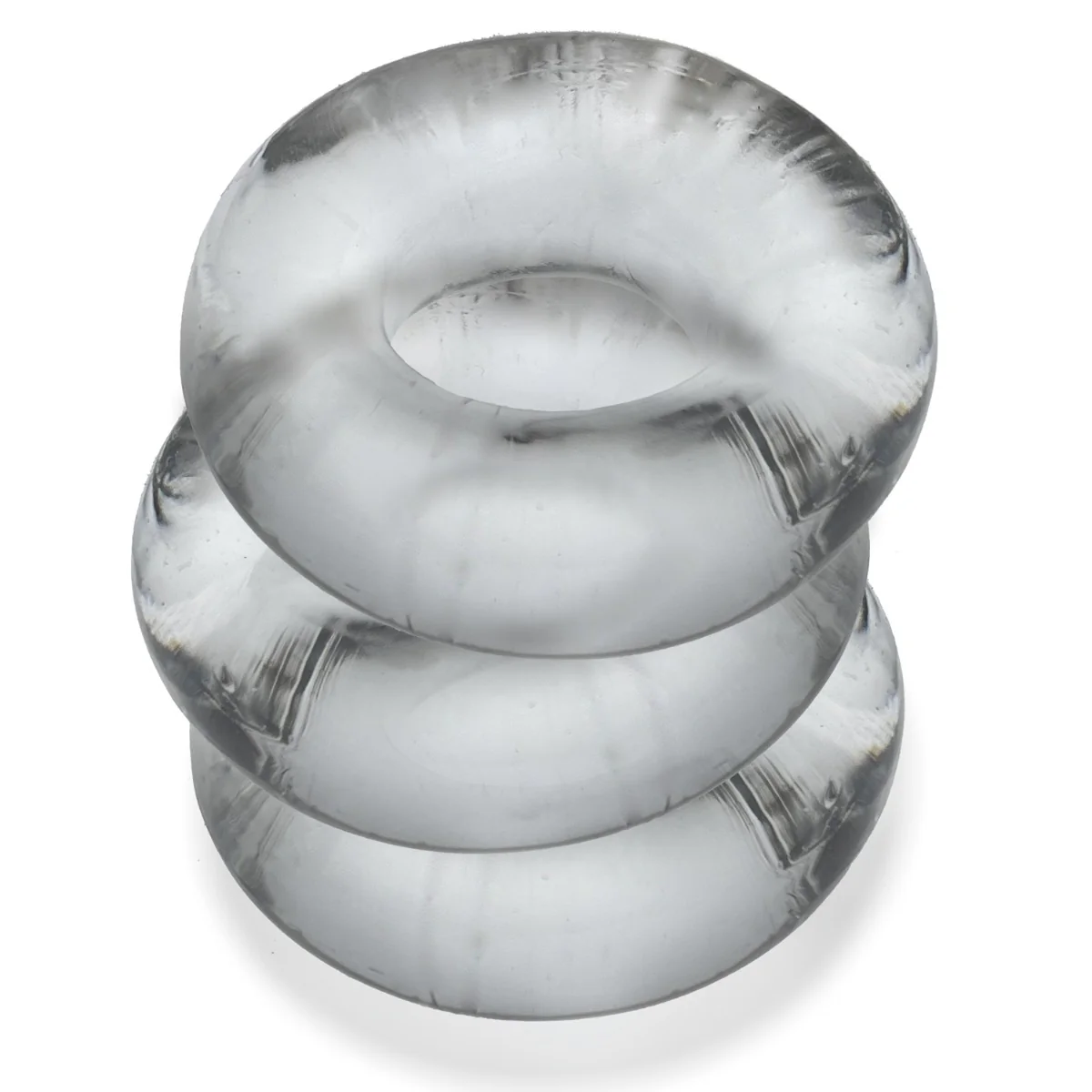 Oxballs Fat Willy Jumbo Cock Rings 3 Pack Clear - Image 3