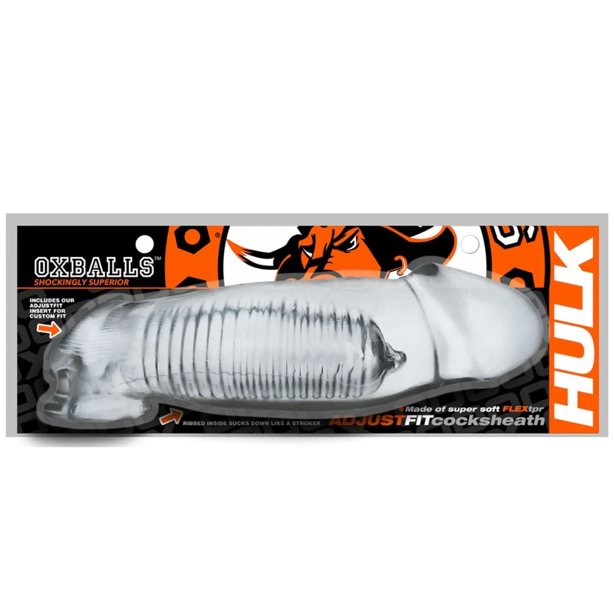 Oxballs Hulk Gargantic Cock Sheath Clear - Image 2