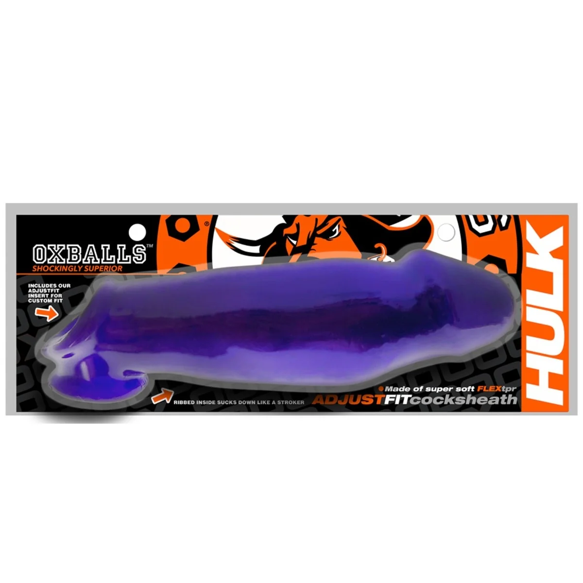 Oxballs Hulk Gargantic Cock Sheath Eggplant Purple - Image 2