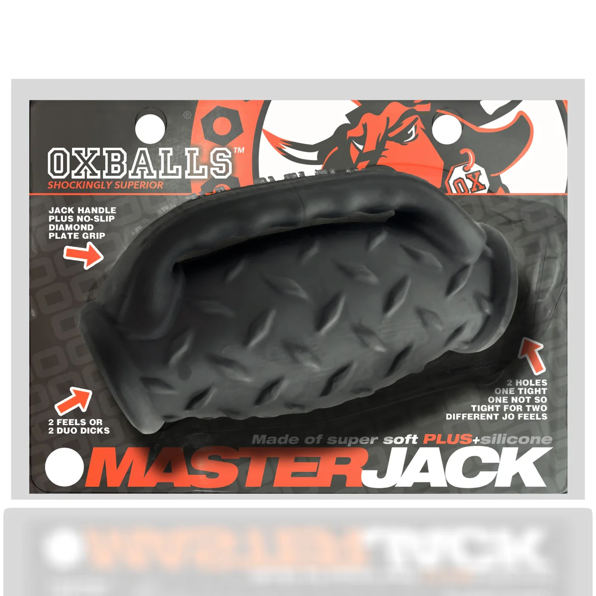 Oxballs Master Jack Double Penetration JO Masturbator Black Ice - Image 2