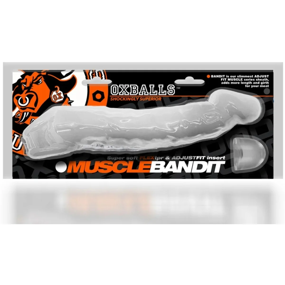 Oxballs Muscle Bandit Slimmest Muscle Cock Sheath White - Image 2